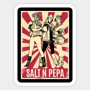 Retro Vintage Salt N Pepa Sticker